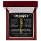 [Almost Sold Out] I'm Sorry Apologies By The Heart Flower Name Necklace