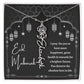 [Almost Sold Out] Black and White I Pray You Have More Happiness Eid Mubarak Flower Name Necklace
