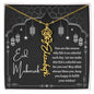 You Are the Reason Eid Mubarak Flower Name Necklace