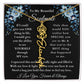 [ALMOST SOLD OUT] To My Beautiful Soulmate Blue Flower Name Necklace
