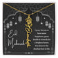 [Almost Sold Out] Black and White I Pray You Have More Happiness Eid Mubarak Flower Name Necklace