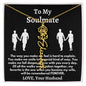 To My Soulmate - Love, Your Husband Flower Name Necklace