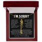 [Almost Sold Out] I'm Sorry Apologies By The Heart Flower Name Necklace