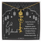 [Almost Sold Out] Black and White I Pray You Have More Happiness Eid Mubarak Flower Name Necklace