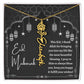[Almost Sold Out] I thank Allah For Bringing You Into My Life Eid Mubarak Black and White Lanterns Flower Name Necklace