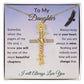 [ALMOST SOLD OUT] Cross To My Daughter Flower Name Necklace