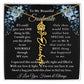 [ALMOST SOLD OUT] To My Beautiful Soulmate Blue Flower Name Necklace