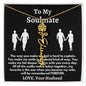 To My Soulmate - Love, Your Husband Flower Name Necklace
