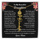 [ALMOST SOLD OUT] To My Beautiful Daughter Love, Mom Flower Name Necklace