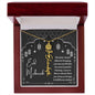 I Thank Allah for Bringing You Into My Life Eid Mubarak Black and White Lanterns Flower Name Necklace