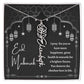 [Almost Sold Out] Black and White I Pray You Have More Happiness Eid Mubarak Flower Name Necklace