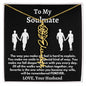 To My Soulmate - Love, Your Husband Flower Name Necklace