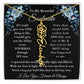 [ALMOST SOLD OUT] To My Beautiful Soulmate Blue Flower Name Necklace