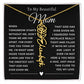 [ALMOST SOLD OUT] To My Beautiful Mom Heart Flower Name Necklace