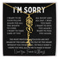 [Almost Sold Out] I'm Sorry Apologies By The Heart Flower Name Necklace