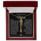 [ALMOST SOLD OUT] To My Beautiful Mom Heart Flower Name Necklace