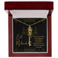 [ALMOST SOLD OUT] Black and Gold I Pray For You To Have All The Happiness Flower Name Necklace