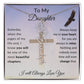 [ALMOST SOLD OUT] Cross To My Daughter Flower Name Necklace