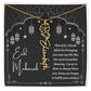 [Almost Sold Out] I thank Allah For Bringing You Into My Life Eid Mubarak Black and White Lanterns Flower Name Necklace