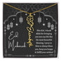 I Thank Allah for Bringing You Into My Life Eid Mubarak Black and White Lanterns Flower Name Necklace