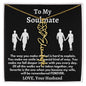 To My Soulmate - Love, Your Husband Flower Name Necklace