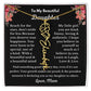 [ALMOST SOLD OUT] To My Beautiful Daughter Love, Mom Flower Name Necklace