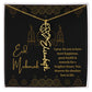 [ALMOST SOLD OUT] Black and Gold I Pray For You To Have All The Happiness Flower Name Necklace