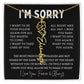 [Almost Sold Out] I'm Sorry Apologies By The Heart Flower Name Necklace
