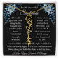 [ALMOST SOLD OUT] To My Beautiful Soulmate Blue Flower Name Necklace