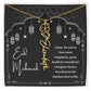 [Almost Sold Out] Black and White I Pray You Have More Happiness Eid Mubarak Flower Name Necklace