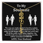 To My Soulmate - Love, Your Husband Flower Name Necklace