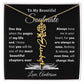 [ALMOST SOLD OUT] To My Beautiful Soulmate Chapters Flower Name Necklace