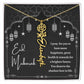 [Almost Sold Out] Black and White I Pray You Have More Happiness Eid Mubarak Flower Name Necklace
