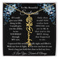 [ALMOST SOLD OUT] To My Beautiful Soulmate Blue Flower Name Necklace