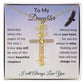 [ALMOST SOLD OUT] Cross To My Daughter Flower Name Necklace