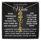 [ALMOST SOLD OUT] To My Beautiful Mom Flower Name Necklace