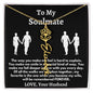 To My Soulmate - Love, Your Husband Flower Name Necklace