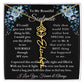 [ALMOST SOLD OUT] To My Beautiful Soulmate Blue Flower Name Necklace