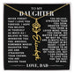 [ALMOST SOLD OUT] To My Daughter Never Forget Flower Name Necklace