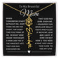 [ALMOST SOLD OUT] To My Beautiful Mom Heart Flower Name Necklace