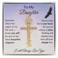 [ALMOST SOLD OUT] Cross To My Daughter Flower Name Necklace