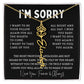 [Almost Sold Out] I'm Sorry Apologies By The Heart Flower Name Necklace