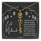 [Almost Sold Out] I thank Allah For Bringing You Into My Life Eid Mubarak Black and White Lanterns Flower Name Necklace