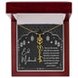 You Are the Reason Eid Mubarak Flower Name Necklace