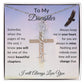 [ALMOST SOLD OUT] Cross To My Daughter Flower Name Necklace