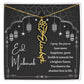 [Almost Sold Out] Black and White I Pray You Have More Happiness Eid Mubarak Flower Name Necklace