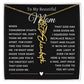[ALMOST SOLD OUT] To My Beautiful Mom Heart Flower Name Necklace