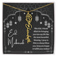 [Almost Sold Out] I thank Allah For Bringing You Into My Life Eid Mubarak Black and White Lanterns Flower Name Necklace
