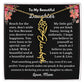 [ALMOST SOLD OUT] To My Beautiful Daughter Love, Mom Flower Name Necklace