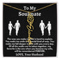 To My Soulmate - Love, Your Husband Flower Name Necklace
